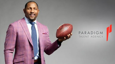 NFL Legend Ray Lewis Signs With Paradigm